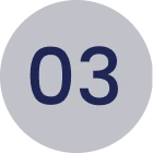 Circular icon displaying the number 03