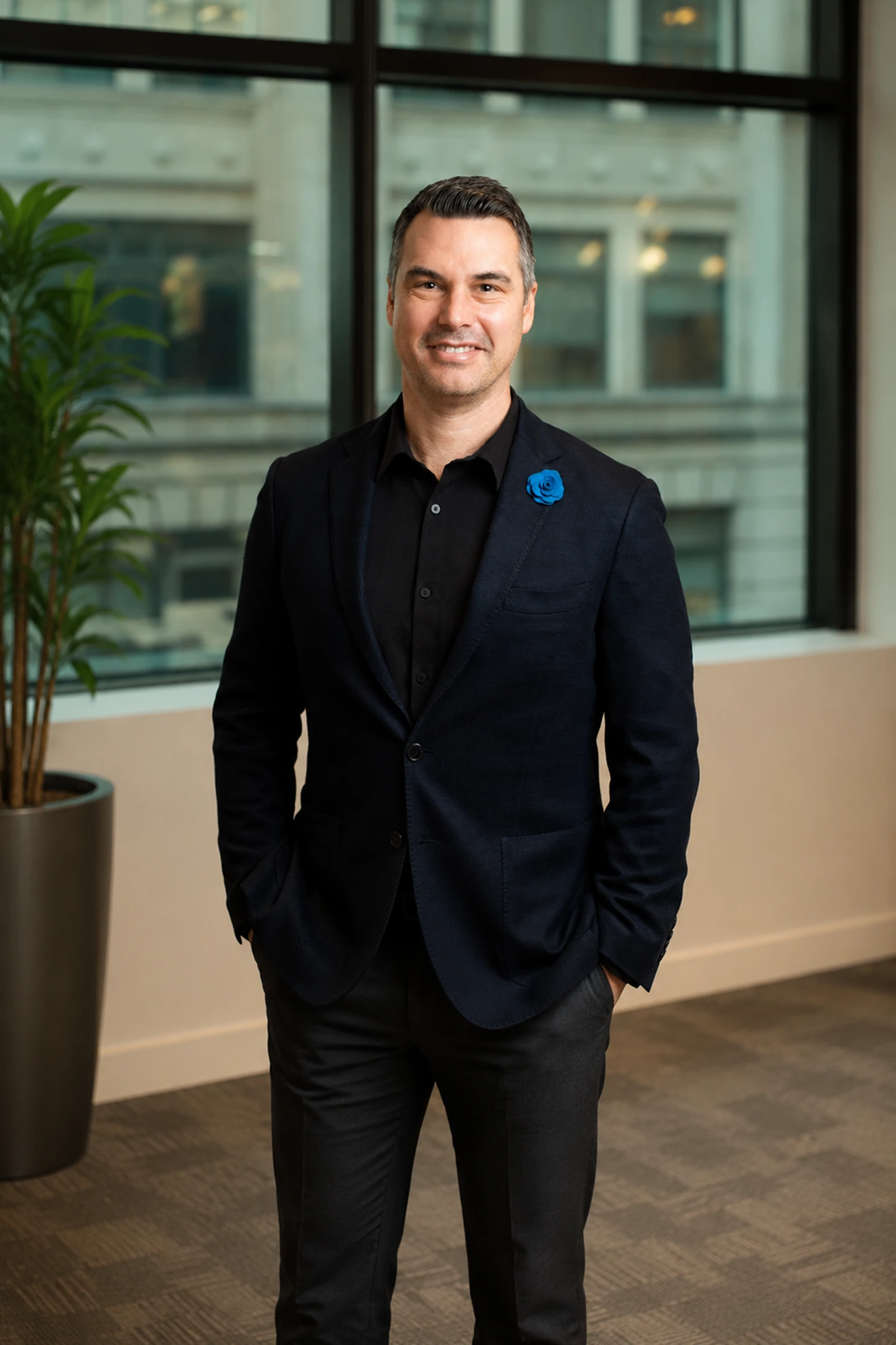 Professional portrait in an office setting